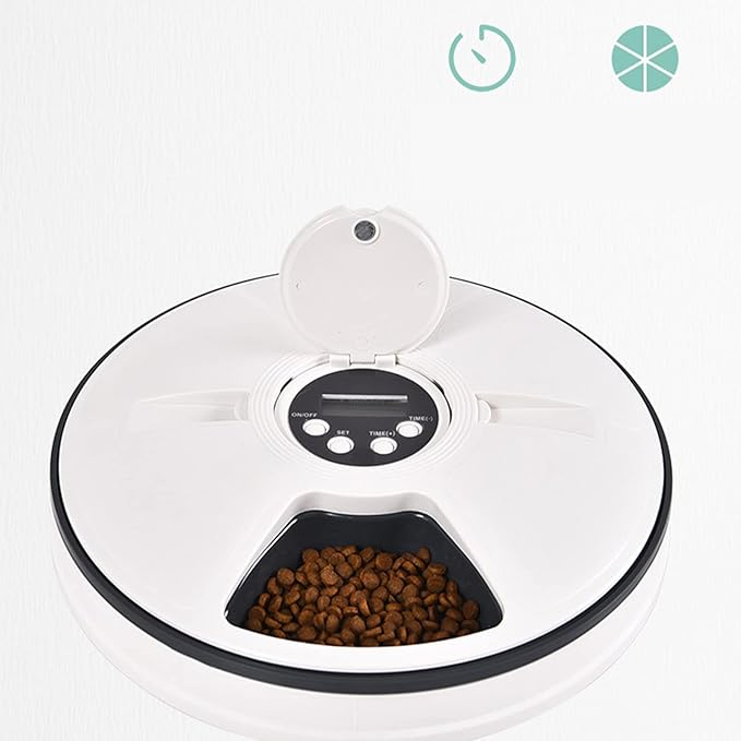 Automatic Cat Feeder, Smart Portion Control Auto Dog Food Dispenser with Voice Reminder, Dry and Wet Food Dispenser Programmable Dog Automatic Feeder for Small Dogs Puppy