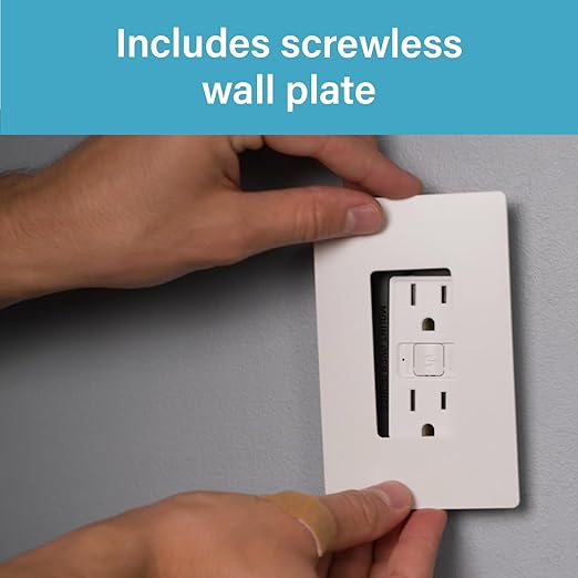 Legrand Radiant® Wi-Fi Matter Smart Outlet 15A, Effortless Setup, Enhanced Compatibility with Apple HomeKit, Google Home, Alexa & SmartThings, Easy Wi-Fi Connectivity with Matter, Pack of 1