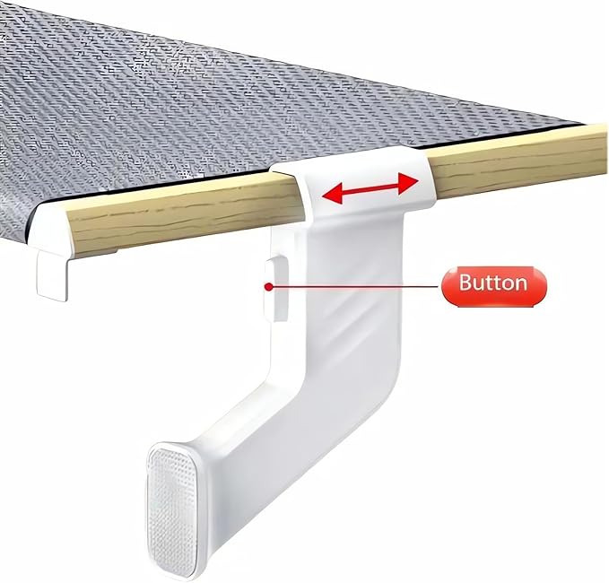 Cat Bed Window Sill Perch,Adjustable Cat Bedside Hammock Metal Frame Kitten Shelf Windowsill for Indoor Large Heavy Cats No Drilling Window Sill Extender for Pets (Wood, M)