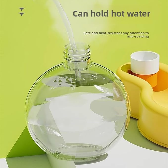 Dog Water Bottle Convenient Leak-Proof Dog Water Bottle Capacity 12 Oz (350 ml).Ldeal for Dogs on Outdoor Walks and Traveling.(Yellow, 12 Ounces)