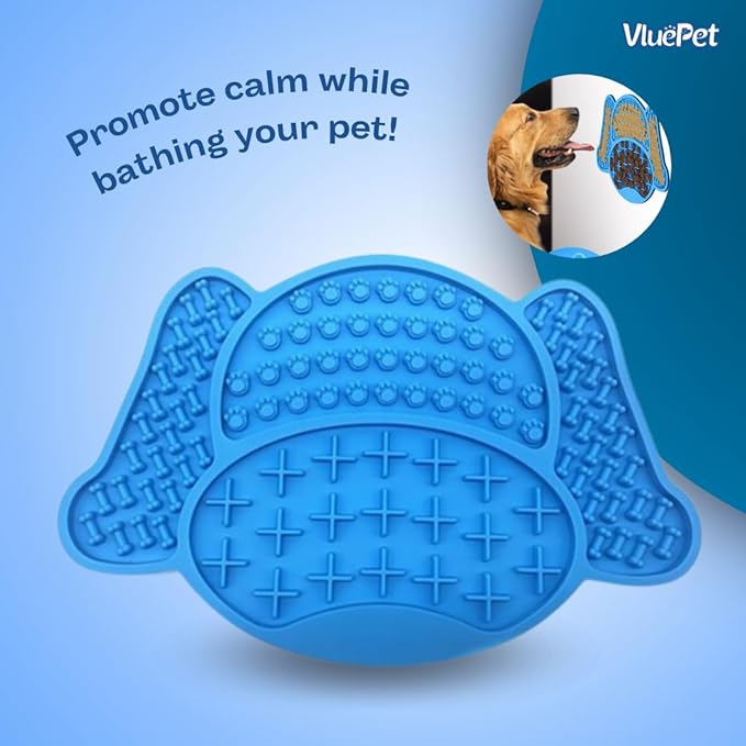 VALUEPET | Dog Lick Mat - Silicone Lick Mat for Anxiety Relief- Slow Feeder Licking Pad for Butter, Yogurt, & Peanut - Suitable for Dog Training, Boredom Reducer, Bathing & Grooming- DOG | 6.6 Inch