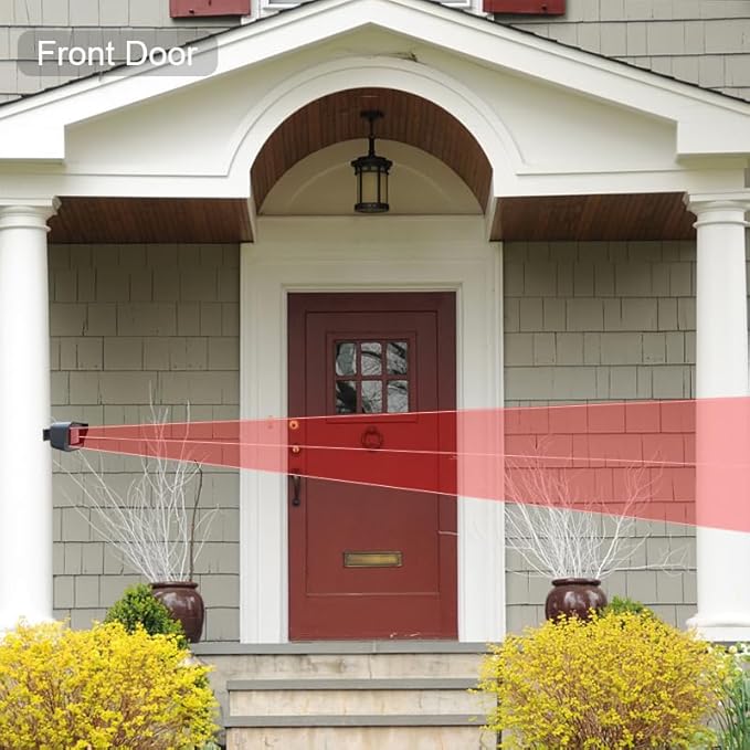 Smart Outdoor Home Security - Weather Resistant WiFi Motion Sensor&Detector - Remote APP Notifications - Compatible with Alexa