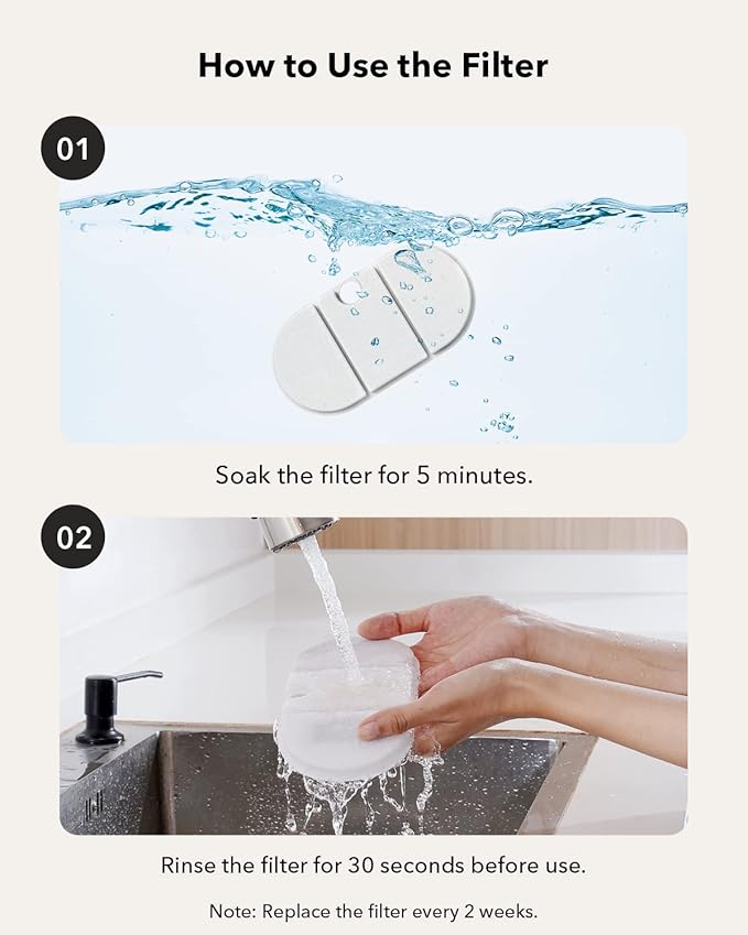 PETLIBRO 2.1L Automatic Cat Water Fountain, Ultra-Quiet Indoor Pet Water Dispenser with Dual Flow Modes, Visible Water Window & Multi-Layer Filter System, BPA-Free, Orange