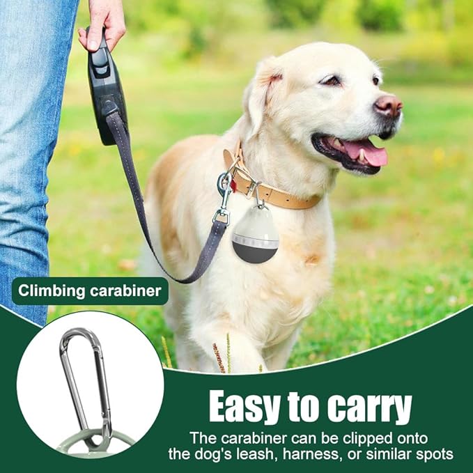 DONGKER Dog Water Bottle,200ML Leakproof Pet Travel Bottle with Foldable Silicone Body & Hanging Buckle for Small Pets Outdoor Walking Hiking Travel