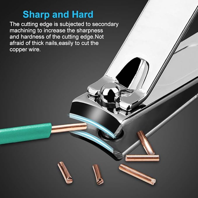 Nail Clippers Set Fingernail and Toenail Clipper Cutters Men's Accessories,Manicure Pedicure Kit Professional Grooming Kits,Nail Care Tools with Travel Case Stocking Stuffers Gifts for Men Women