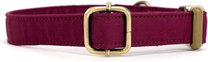 Personalized Dog Collar with Name and Phone Number Engraved,Adjustable Custom Puppy Collar,Organic Cotton Pet Collar for Small Medium Large Boy Girl Dogs