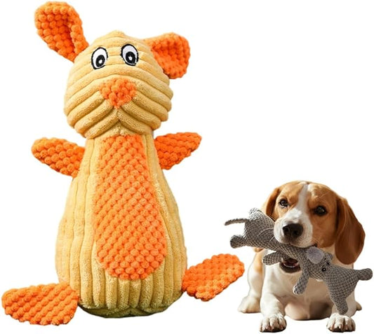 Indestructible Dog Toys,2026 New Dogs Plush Toy for Aggressive Chewers,Stuffed Toys Dogs Squeaky Durable Chew Toy for Indoor Pups Teething (A-Rabbit)