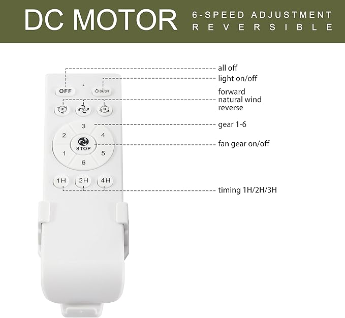 FINXIN Indoor Ceiling Fan Light Fixtures LED 52 Ceiling Fans for Bedroom,Living Room,Dining Room Including Motor,Light,3/5-Blades,Remote Switch (Brushed Nickel)