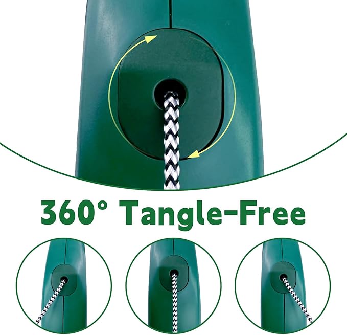 Retractable Dog Leash, Meekamar 30 FT Dog Walking Leash for Medium Large Dogs up to 77 lbs, Heavy Duty No Tangle, Large