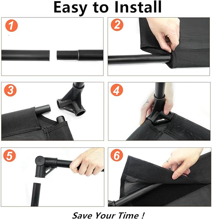 Elevated Dog Bed for Dogs, Portable Indoor & Outdoor Cooling Mesh Raised Dog Bed Cots with Skid-Resistant Feet (Medium)