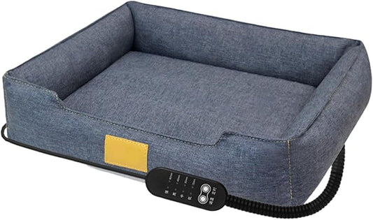 Pet Heating Pad, 4-Temp USB Powered Washable Mat, Heated Dog Pad Cat Bed, for Puppy, Kitten, Winter Cold Weather, Indoor, Home, Living Room, Balcony, Apartment, Sleeping