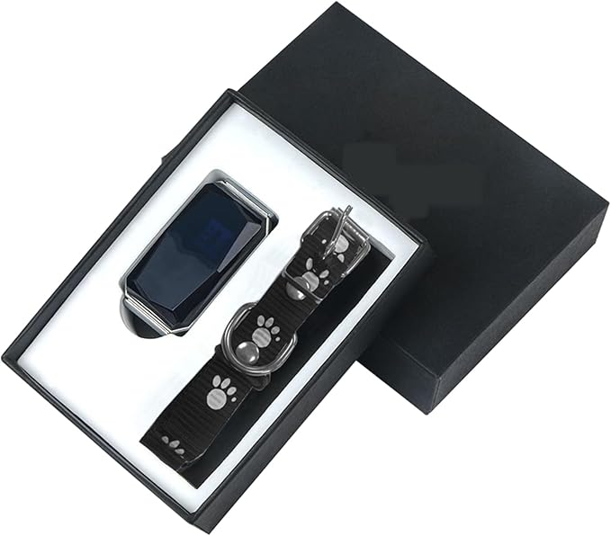 Smart GPS Dog Collar Tracker 2-in-1, Waterproof Pet Collar with App, Unlimited Range, Precise Positioning, Wireless Dog Fence for Small Medium Large Dogs, Compatible iOS/Android, Black