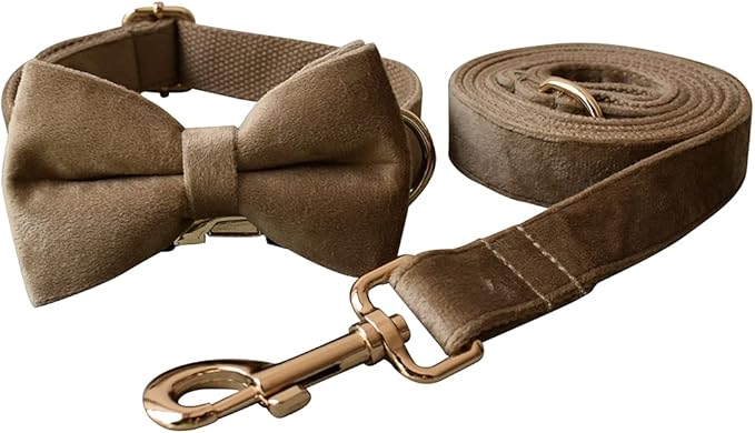 Dog Collar Custom Personalized Engraved Name and Phone Number for Puppy Small Medium Large Pets (S, Khaki)