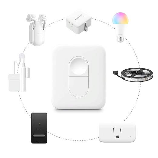 【2025 New】 SwitchBot Smart Plug Mini 15A(1 Pack) with Remote, Energy Monitor, Smart Home WiFi(2.4GHz) & Bluetooth Outlet, Compatible with Alexa & Google Home, APP Remote Control & Timer Function