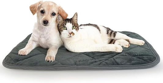 Self-Warming Cat Bed Indoor/Outdoor Super Soft Self Heating Pet Mat Washable Thermal Pad for Cat & Dog 29x19.6 inch
