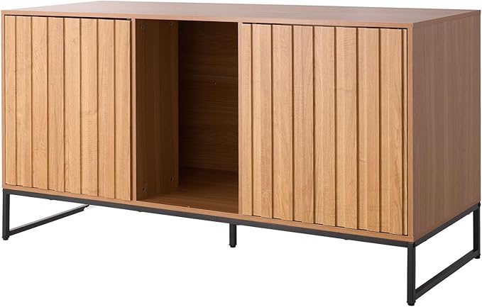 VEVOR Cat Litter Box Enclosure Furniture, 47.2 in Hidden Litter Box Cabinet with Scratch Pad & Storage, Waterproof Cat Washroom End Table Cat House, Fit Most of Litterbox, for Bedroom Living Room