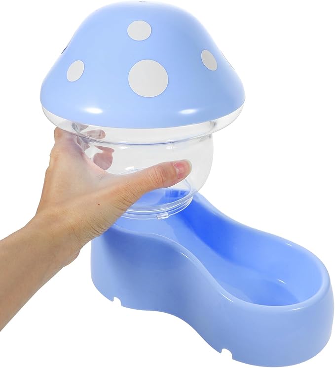 BESPORTBLE Automatic Pet Feeder for Cats and Dogs Bite-Resistant Food Dispenser Bowl with Texture for Easy Food Monitoring Lightweight Self-Filling Gravity Feeder for Pets