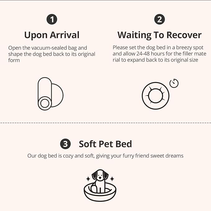 JOLLYVOGUE Calming Small Dog & Cat Bed for Indoor Cats - 20 inches Washable Donut Bed for Kittens & Puppies, Anti-Anxiety Round Fluffy Plush Pet Beds (Fits up to 15 lbs, Smoke Black)