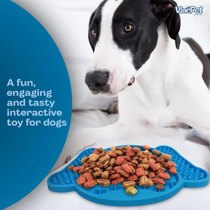 VALUEPET | Dog Lick Mat - Silicone Lick Mat for Anxiety Relief- Slow Feeder Licking Pad for Butter, Yogurt, & Peanut - Suitable for Dog Training, Boredom Reducer, Bathing & Grooming- DOG | 6.6 Inch
