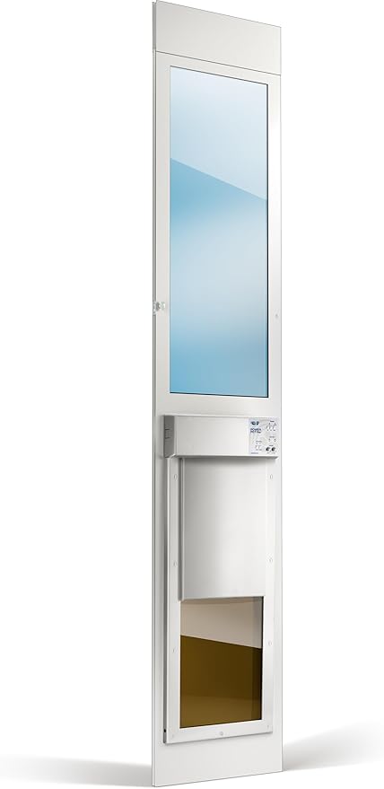 Power Pet Electronic Dog Door - High Tech Pet Electronic Pet Doors - Fully Automatic Sliding e-Glass Electronic Dog Doors - Large Pets up to 100 lbs - Tall 92-3/4" - 96" Patio Doors - PX2-SEGT