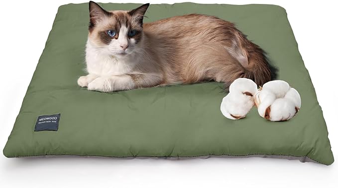 100% Cotton Cat Bed Mat,Warming Cat pad, Pet Warm Pad for Cats, Mat for Dog and Cats Indoor Bed Couch Sofa Floors,Water Resistant Warm Mattress Avaliable on Both Sides