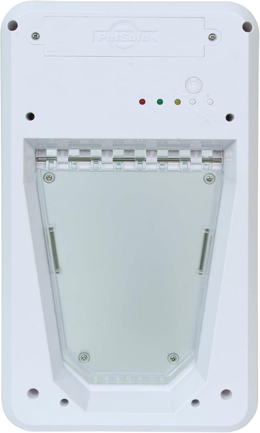 PetSafe Electronic Pet Door - Rust-Proof Programmable Smart Collar-Activated Dog or Cat Entry - Easy Installation & Space-Saving Design - Small - Fits Pets Up to 15 lb