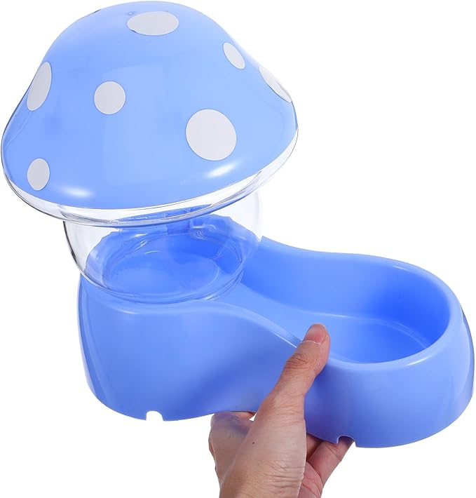 BESPORTBLE Automatic Pet Feeder for Cats and Dogs Bite-Resistant Food Dispenser Bowl with Texture for Easy Food Monitoring Lightweight Self-Filling Gravity Feeder for Pets