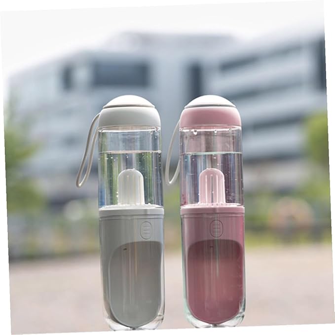 TOYANDONA Portable Dog Water Bottle Leakproof Outdoor Pet Dispenser with Detachable Transparent Bottle for Travel and Hiking
