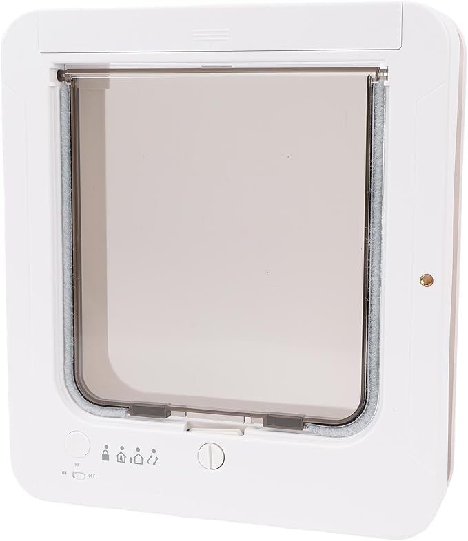 GOTOTOP Smart Cat Door, Electronic Pet Door with Advanced Sensing Technology, Automatic Entry Exit for Indoor Outdoor Use, Suitable for Cats and Small Dogs