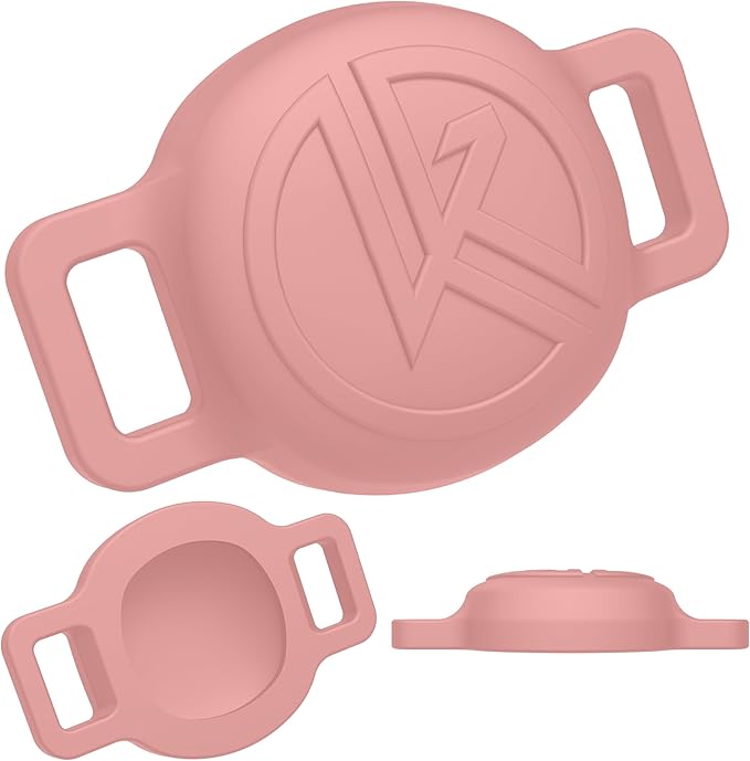 Tile Sticker Cat Collar Holder (2024): The Smallest, Lightest, and Most Comfortable Tracking Case for Cats - Track Your Pet with iPhone Samsung Android Device - Life360 for Boy Girl Kittens (Pink)
