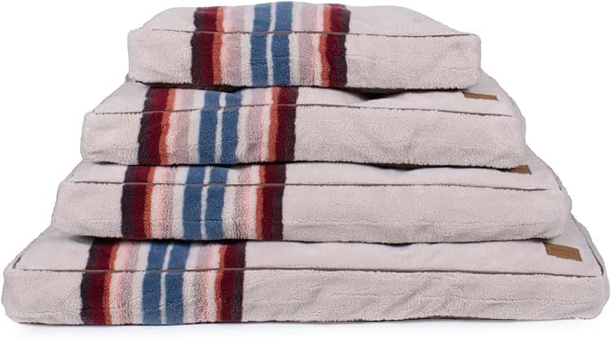 Pendleton Berber Napper Dog Bed - Rosewood Serape, XL