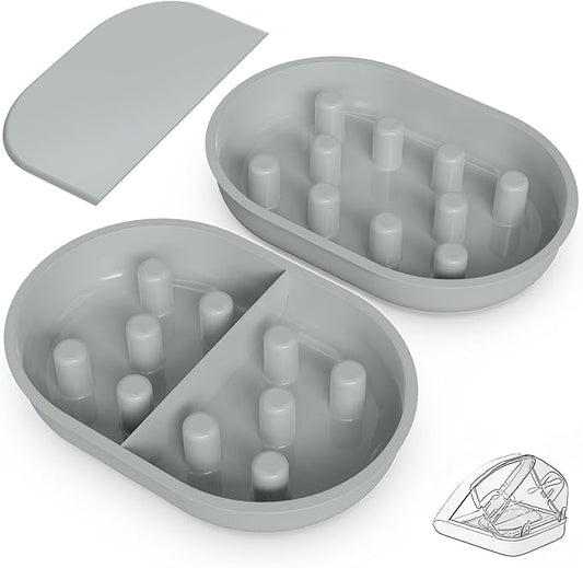 Slow Feeder Bowl for Automatic Microchip Cat Pet Feeder, Helps Prevent Bloat & Improve Digestion, Easy to Clean, Slow Feeder Bowls & Mat