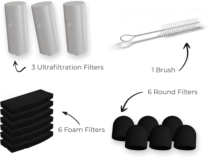 Bundle of Penthouse Paws Smart HD Cat Feeder 6L with Camera + 3.5L Smart Wireless Water Fountain with Replacement Filters, Feeding & Hydration for Cat & Dog