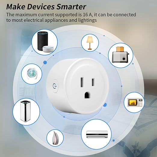 WiFi Smart Plug | Compatible with Alexa & Google Home | WiFi Outlet for Remote Control & Timer and Schedule Function | No Hub Required | Safety Certified (4Pack)