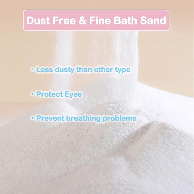 Meow&Woof Bath Sand for Hamster 2.2 lbs Dust Free Desert Sand or Potty Litter Sand for Chinchillas Gerbil Syrian Mice Small Animals Trial Version 2.2 Lbs