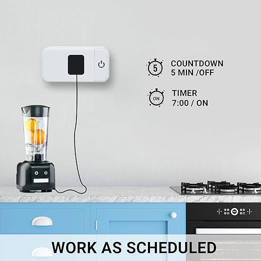 Smart Plug - 2 Pack Smart Home 2.4G Wi-Fi Plugs Outlet Works with Echo, Alexa & Google Home | Smart Plug for Home with Timer, Remote,Voice & Group Controller | No Hub Required