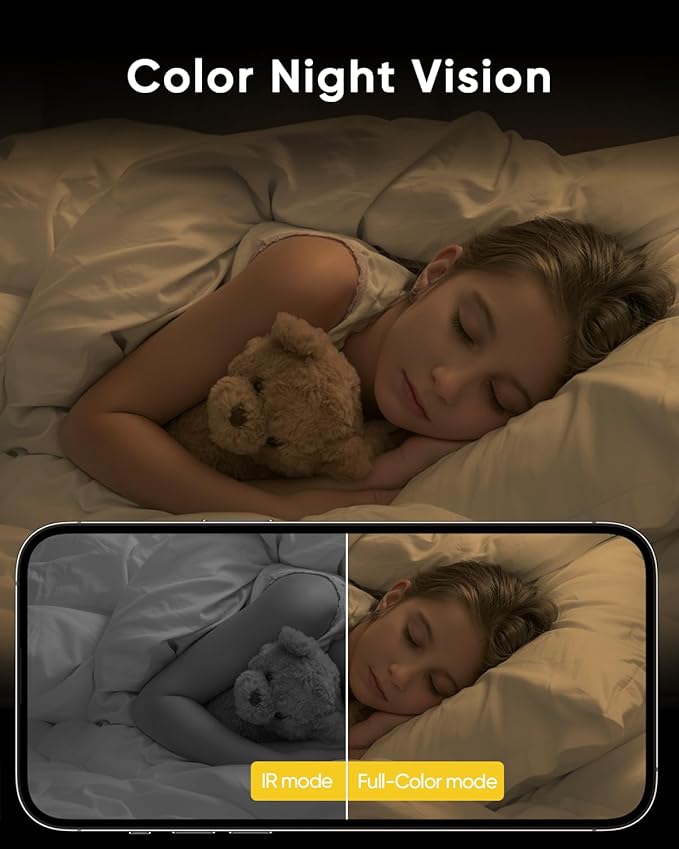 BoyKeep Indoor Camera, 2K Cameras for Home Security with Motion Detection, Pet Camera Indoor with Phone App, Color Night Vision, 2-Way Audio, Cloud/TF Card Storage, Compatible with Alexa