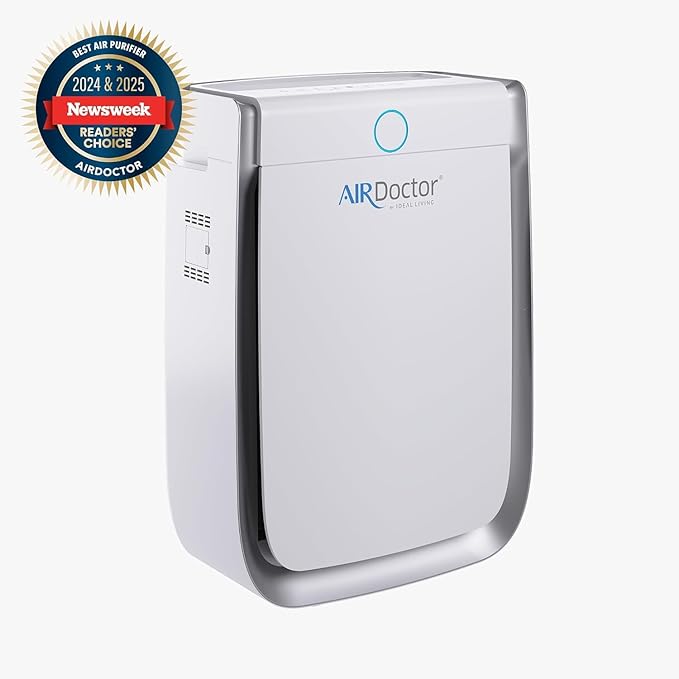 AIRDOCTOR AD3500 Air Purifier for Home and Large Rooms Up to 1260 sq. ft. 2x/hour | UltraHEPA, Carbon, VOC Filters and Air Quality Sensor. Captures Particles 100x Smaller Than HEPA