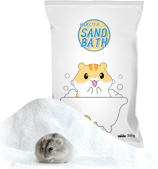Hamster Bath Sand,Sand Hamsters Bedding,SilicaSand,Dust Free Sand for Hamster Mice or Small Animals (1.1, lb)