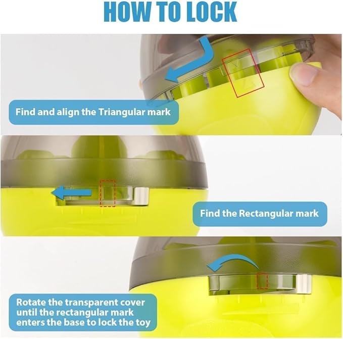 Race&Herd Best Interactive Dog Puzzle Toys for Small Dogs, Dog Enrichment Toys Small Dogs Interactive-Dog-Toys, Smart Dog Toys Interactive, Puppy Herding Egg Treat Dispenser Tumbler