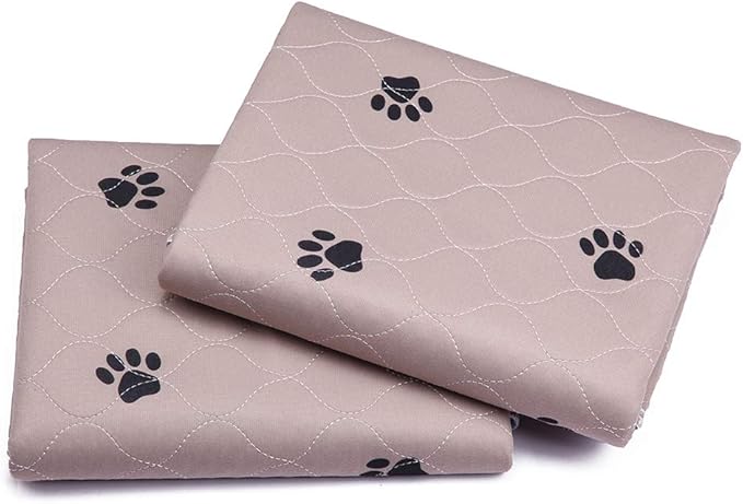 Washable Dog Pee Pads with Puppy Grooming Gloves,Puppy Pads,Reusable Pet Training Pads,Waterproof Pet Pads for Dog Bed Mat,Super Absorbing Whelping Pads