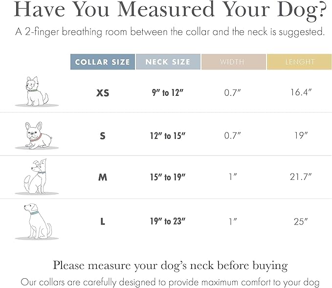 NINA WOOF Cupertino Dog Collars, Harnesses & Leashes Made from Vegan Leather with Dog Tracker Device Holder Adjustable Dog Collar - Color Beige, Large
