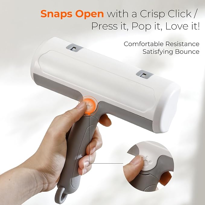 Reusable Pet Hair Remover Roller for Dog & Cat Hair – Lint Roller for Couch, Furniture, Carpet, Clothes & Car – Self-Cleaning Dog Hair Lint Roller and Cat Hair Remover for Home