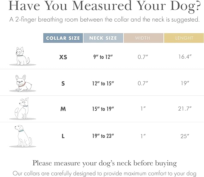 NINA WOOF Cupertino Dog Collars, Harnesses & Leashes Made from Vegan Leather with Dog Tracker Device Holder Adjustable Dog Collar - Color Blue, Medium