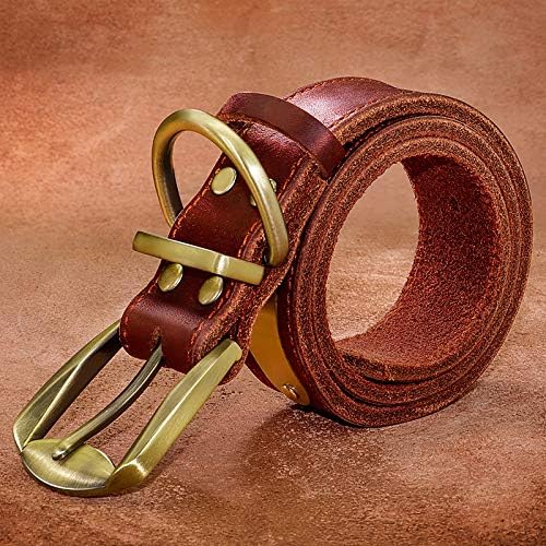 Didog Genuine Leather Dog Collars with Engraved Nameplate, Personalized Soft Leather Dog Collar with Custom ID Tag, Brown/Green/Red for Small Dogs (M,Red)