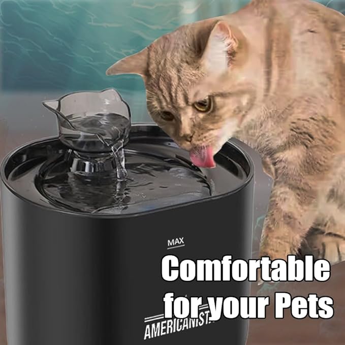 Pet Water Fountain Dispenser for Drinking Indoor and Outdoor Automatic Fresh Water 2.2L Capacity Ultra-Quiet, Filtered & Efficient