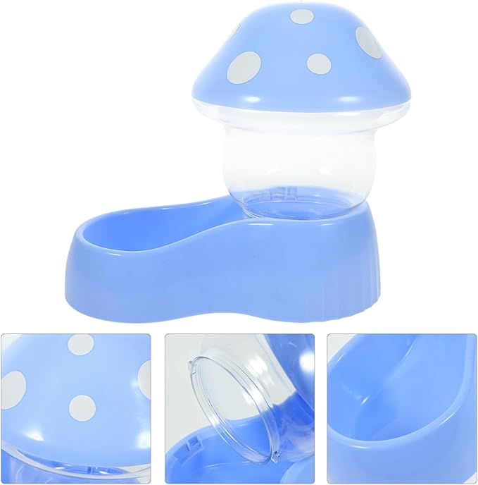 BESPORTBLE Automatic Pet Feeder for Cats and Dogs Bite-Resistant Food Dispenser Bowl with Texture for Easy Food Monitoring Lightweight Self-Filling Gravity Feeder for Pets