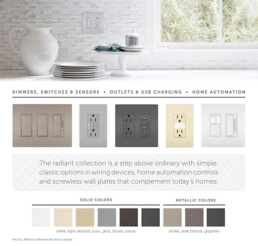 Legrand - Pass & Seymour Power Outlet, 15 Amp Tamper Resistant Outlet to Use as Wall Outlet and Duplex Decorator Outlet, White Electrical Outlet, 885WCC21, 1 Count (Pack of 2)