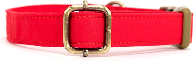 Personalized Dog Collar with Name and Phone Number Engraved,Adjustable Custom Puppy Collar,Organic Cotton Pet Collar for Small Medium Large Boy Girl Dogs