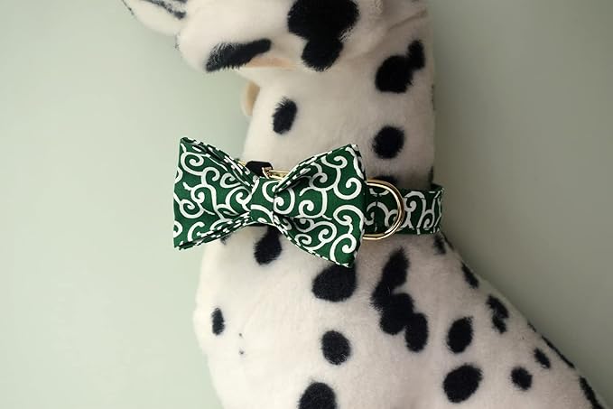 Custom Dog Collar with Metal Buckle - Pet Collars Personalized with Name and Phone Number (Geometric)